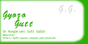 gyozo gutt business card